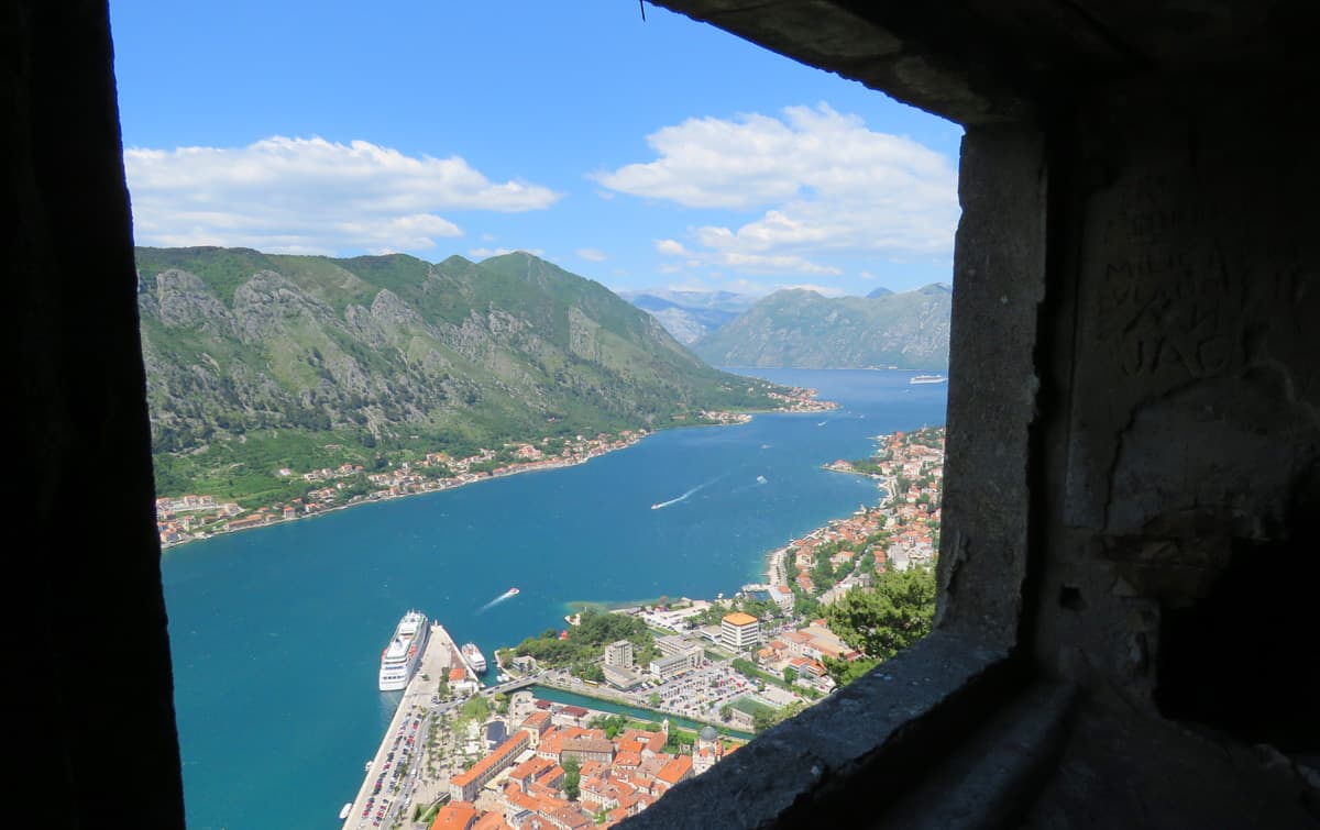 views from Fortress of St. John, Kotor, Montenegro