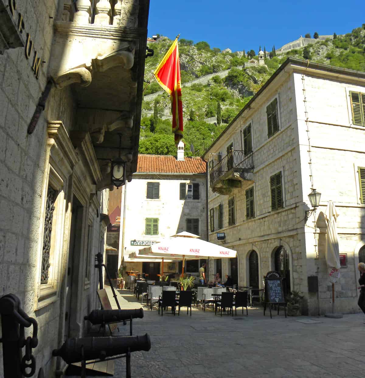 square in Kotor Montenegro