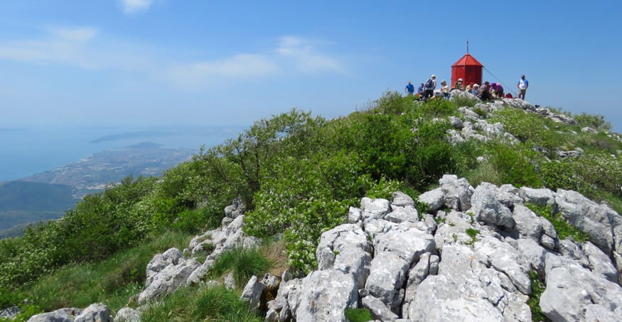 Vickov Stup on Mount Mosor, Croatia