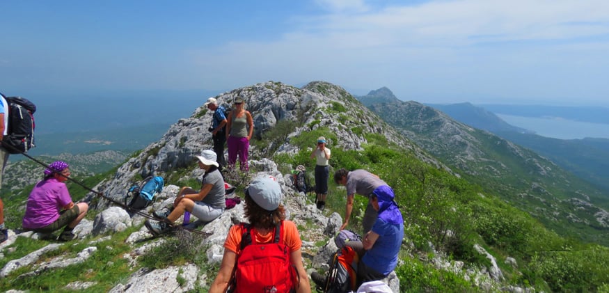 views from Vickov Stup. Hiking Mount Mosor the “Man’s Way”