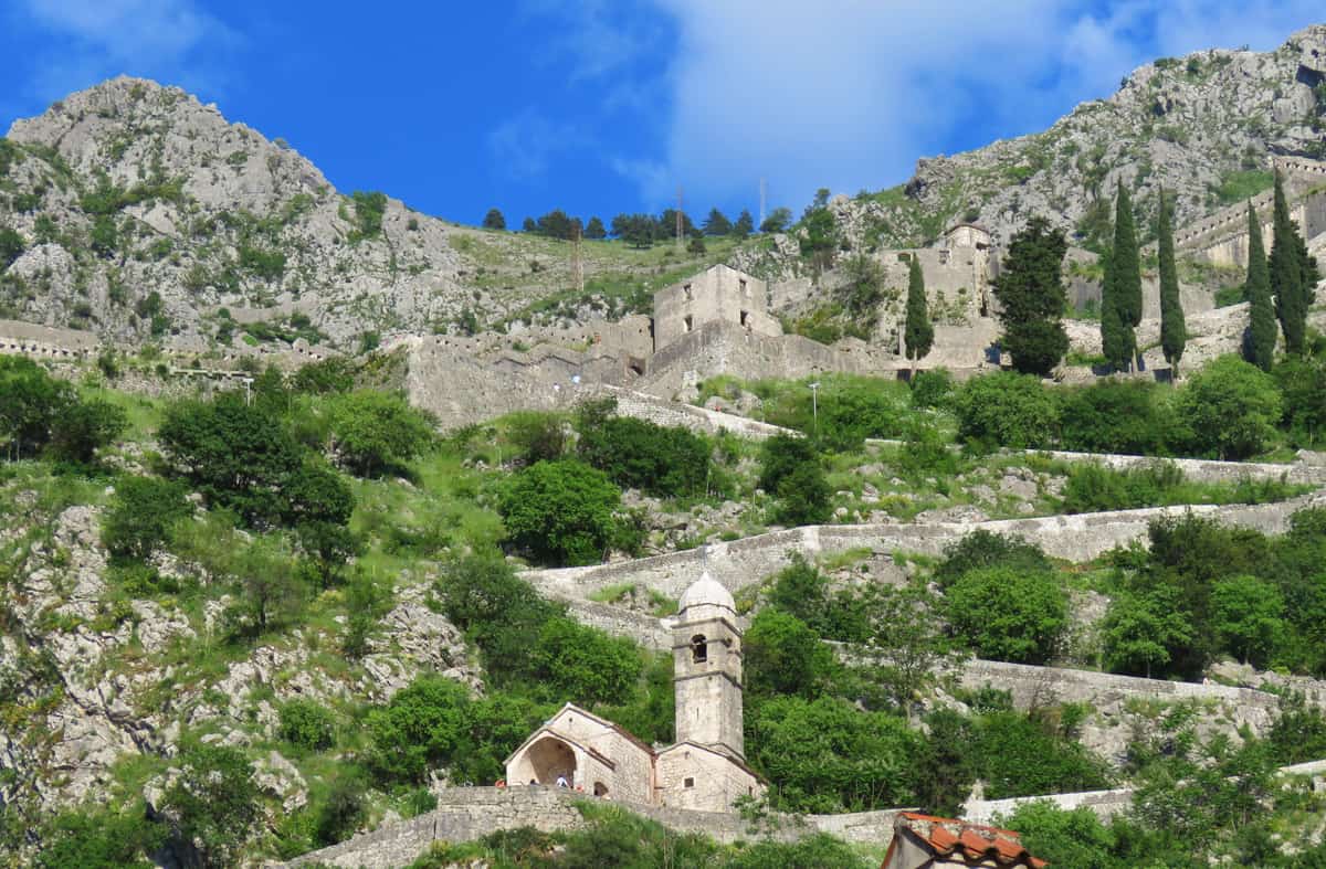 Views up to the Fortress of St. John. Why Kotor (Montenegro) impressed us more than Dubrovnik