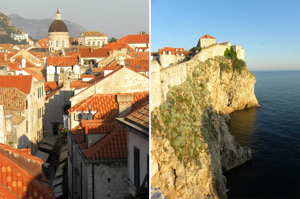 Views of Dubrovnik from the city walls. Highlights and Lowlights of Dubrovnik