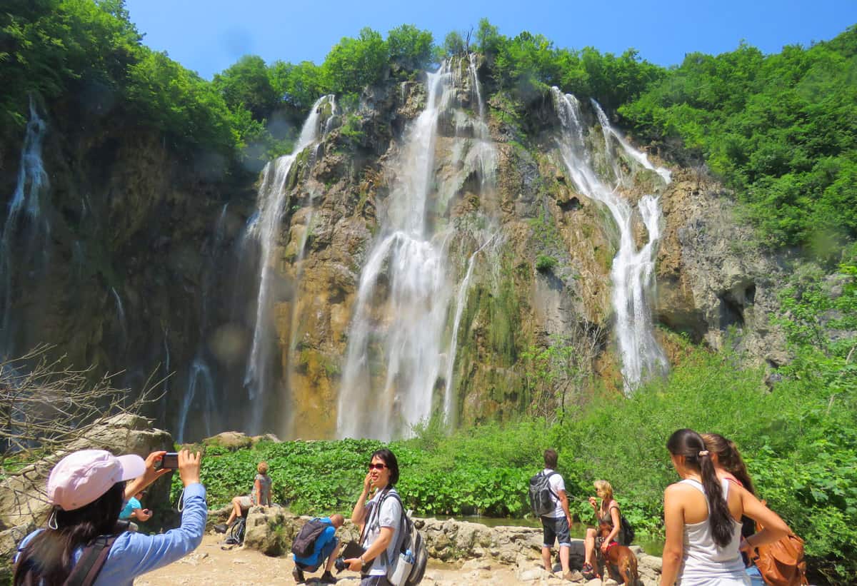 Veliki Slap, the largest waterfall in Plitvice Lakes.