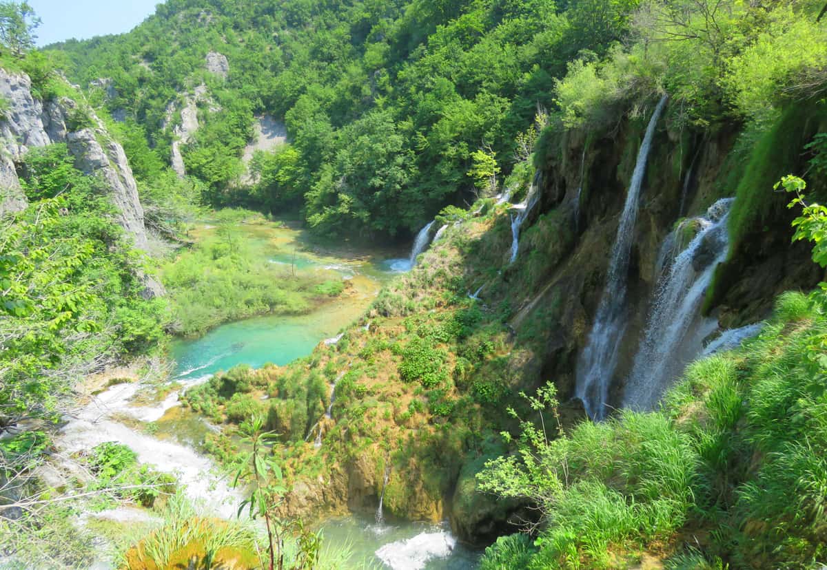 waterfall in Plitvice Lakes, Croatia