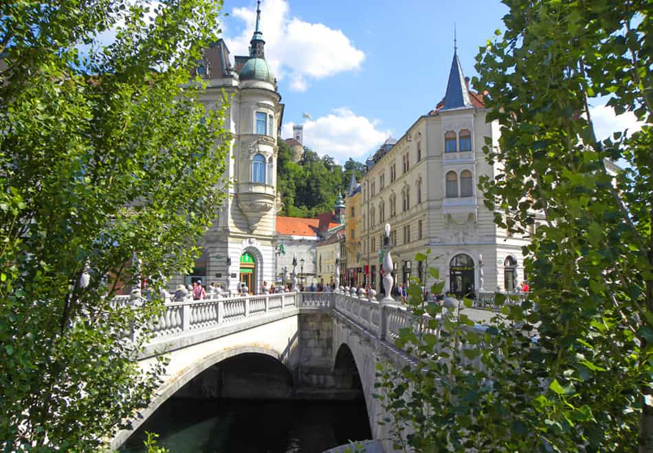 Triple bridge in Ljubljana, Slovenia. A Visit to the Charming City of Ljubljana