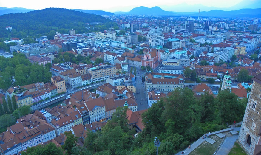 views from Ljubljana castle