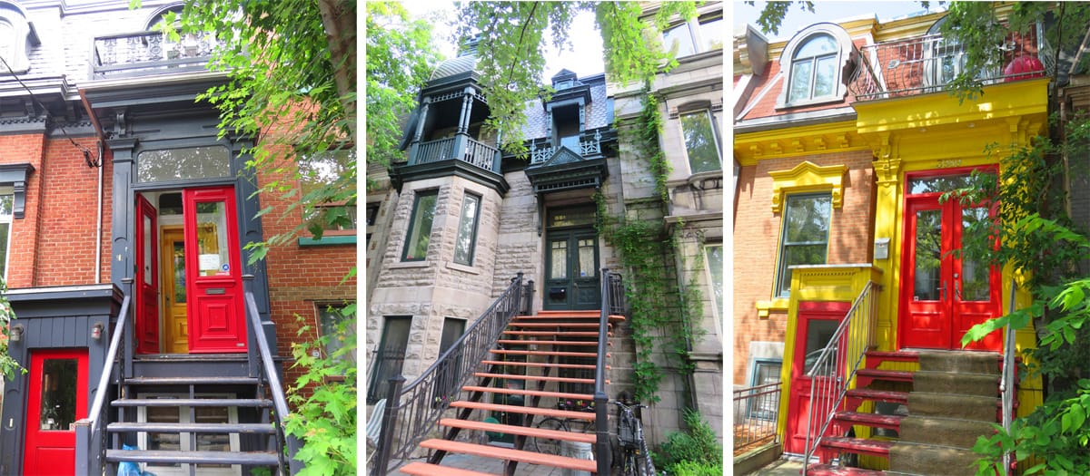 buildings on Laval avenue, Montreal