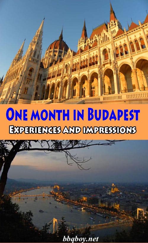 One month in Budapest: Experiences and impressions