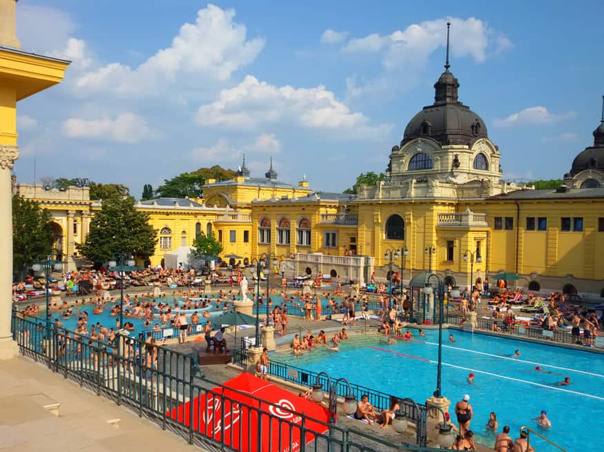 Széchenyi thermal bath, Budapest. One month in Budapest: Experiences and impressions