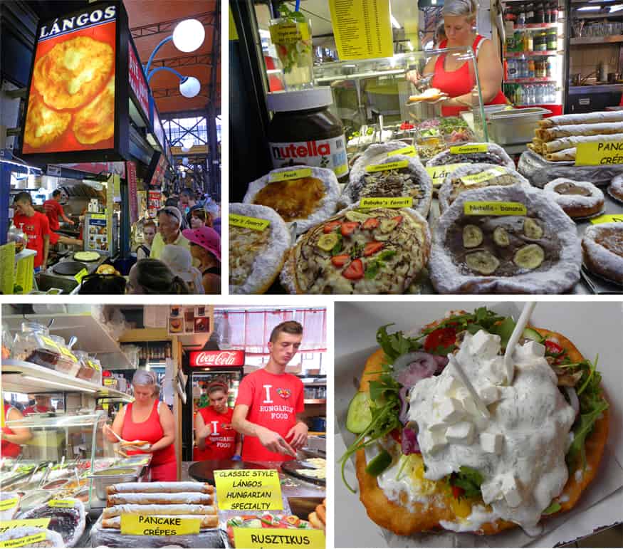 eating langos. Our Taste Hungary inspired Budapest Food Tour.