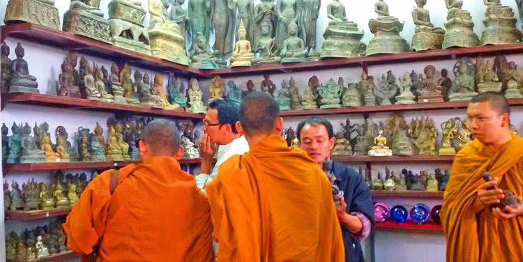 monks in Nong Khai