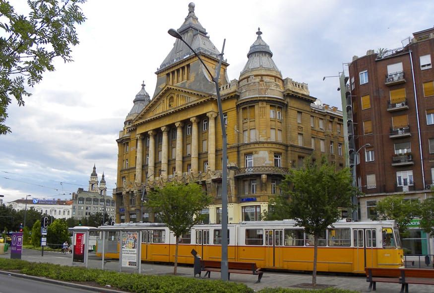 Tram close to Deák Ferenc tér, Budapest