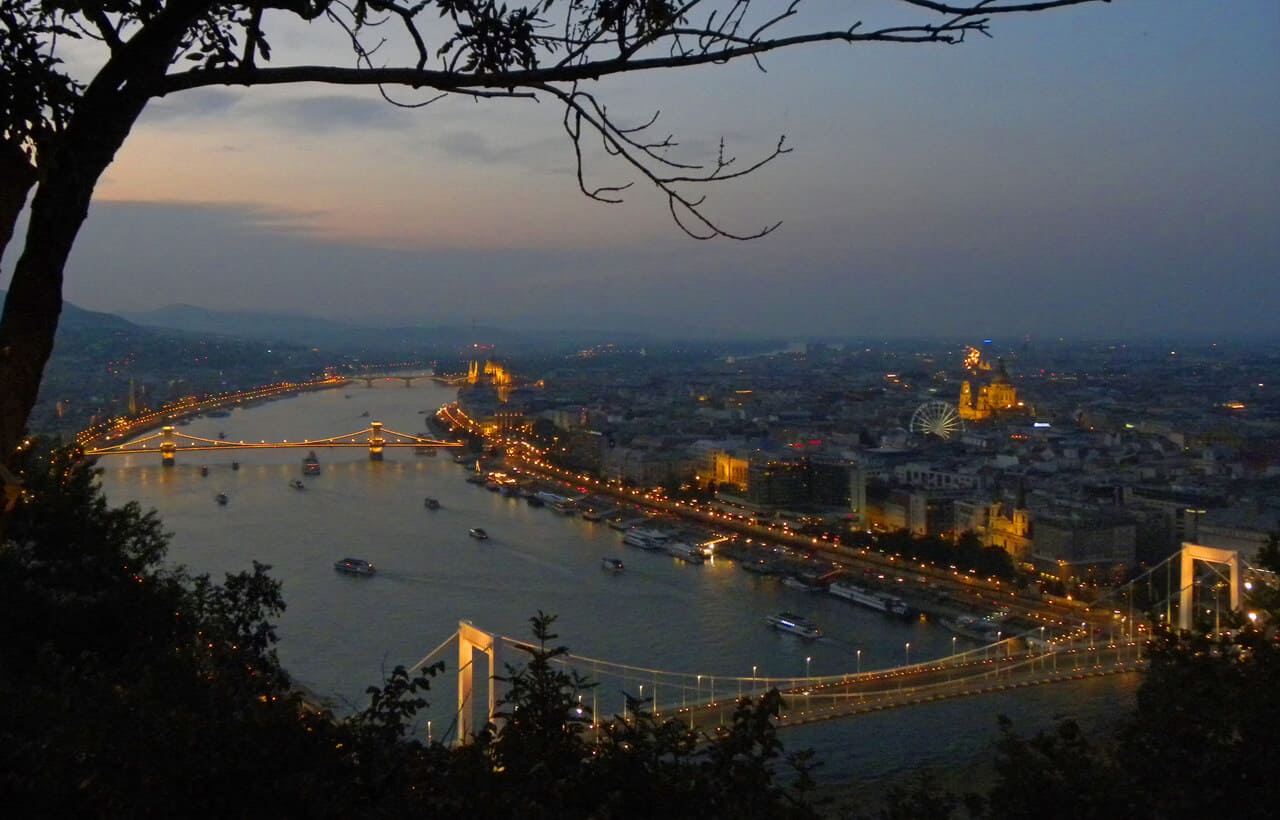 Gellert Hill views, Budapest. One month in Budapest: Experiences and impressions