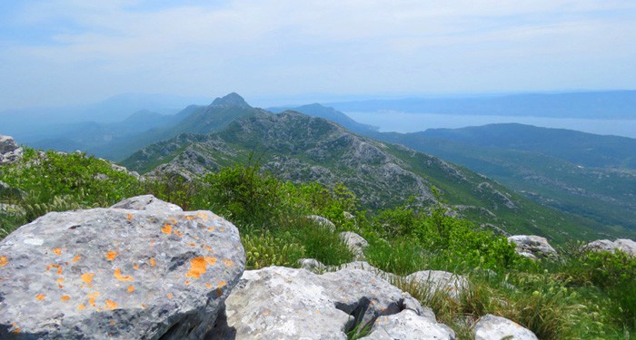 Views on Mosor mountain in Croatia
