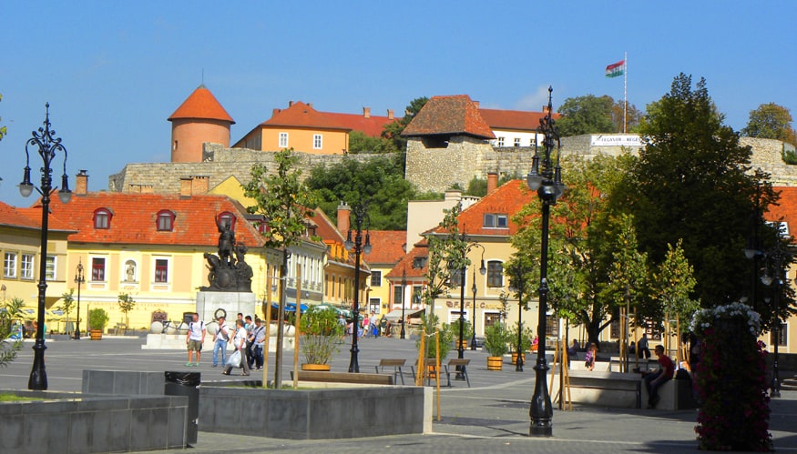Dobó square, Eger, Hungary