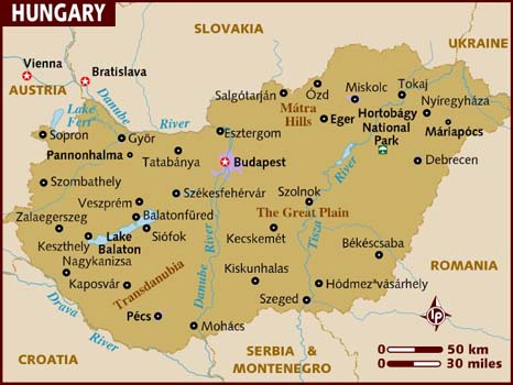 Things to Do and See in Eger. Map
