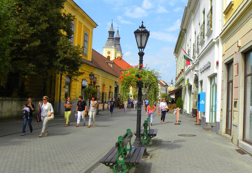 Eger's colorful streets (Hungary)