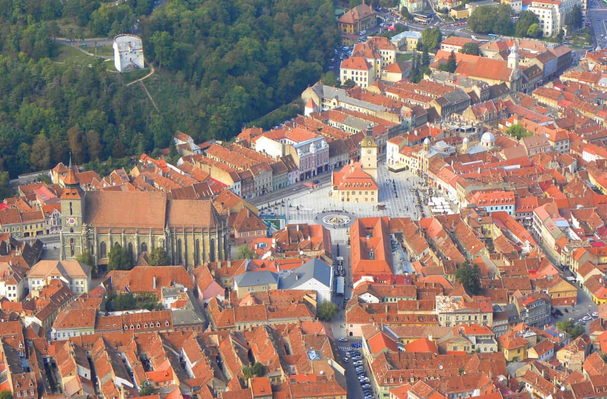 Views of Brasov from Tampa Mountain