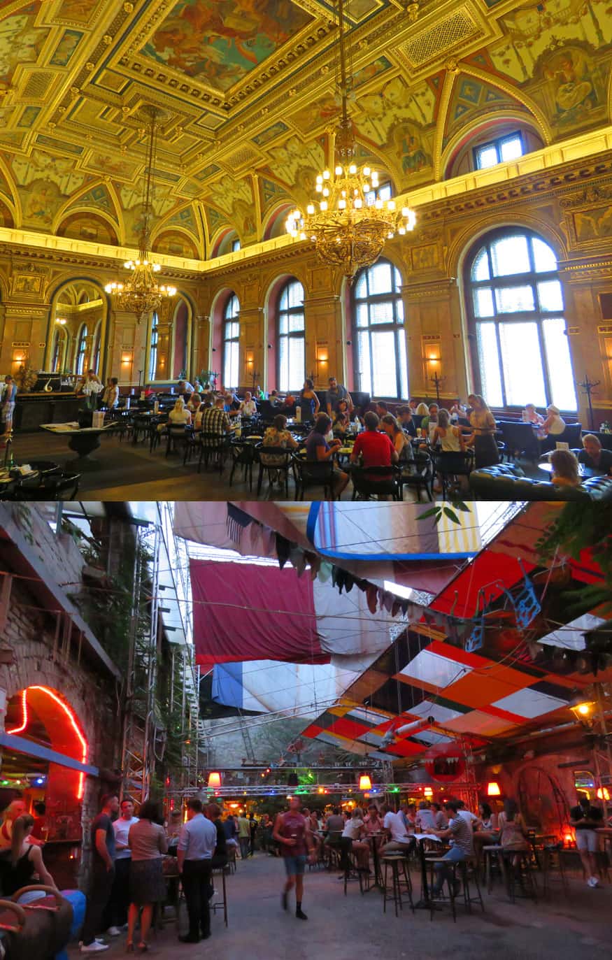 cafes and ruin bars in budapest