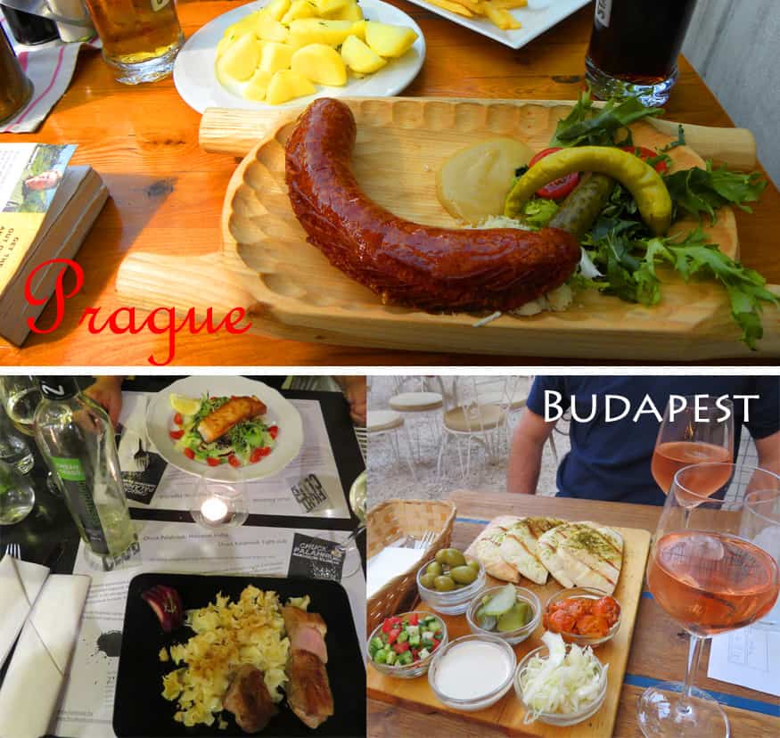 food. prague versus budapest