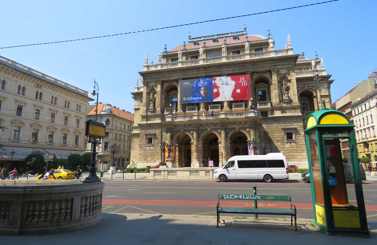 Opera House on beautiful Andrassy Avenue, Budapest
