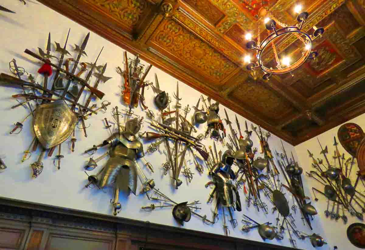 armoury in Peles Castle, Romania