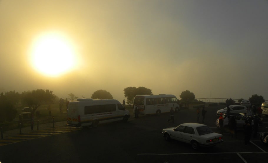 Signal hill in fog. Experiences and Impressions over 10 days in Cape Town