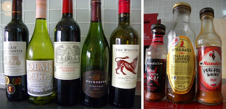 south african wines and sauces