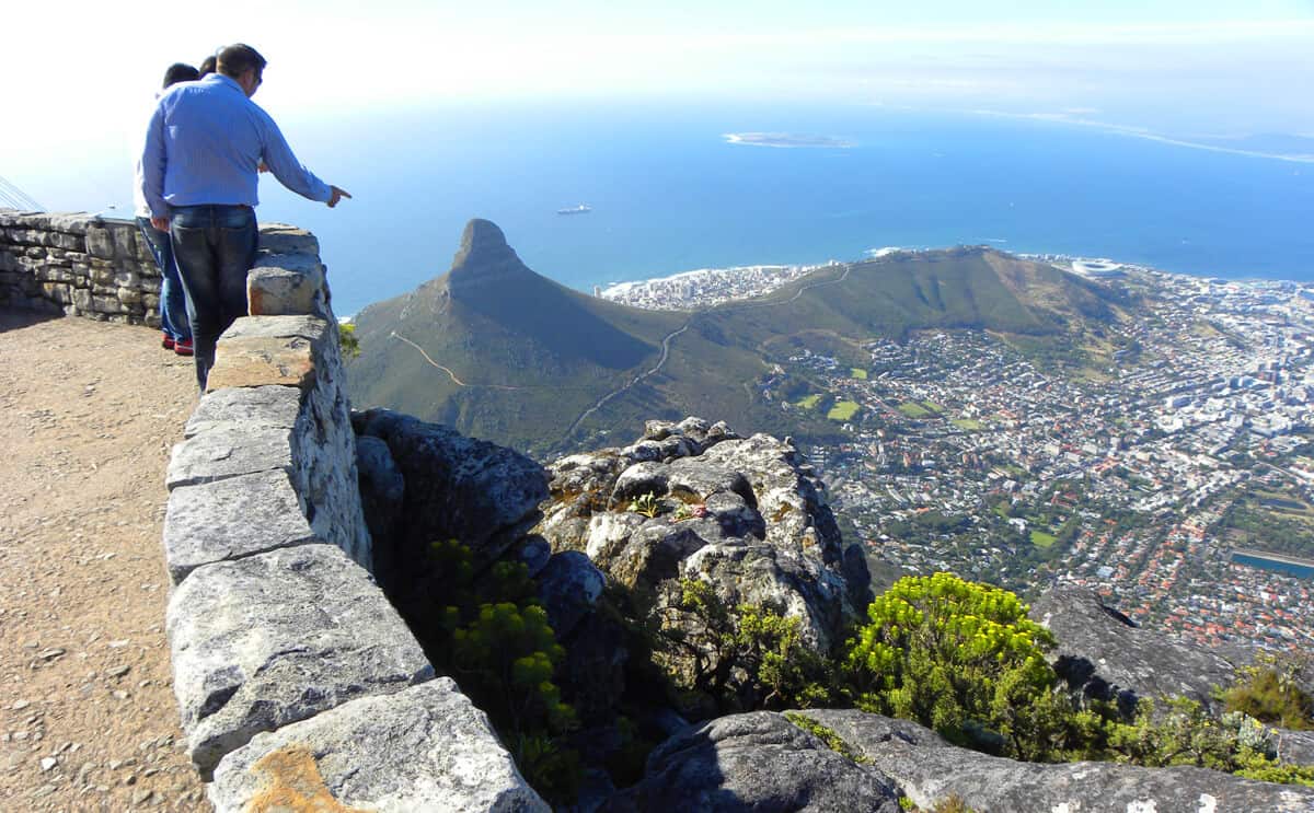 views of Cape Town from Table Mountain
