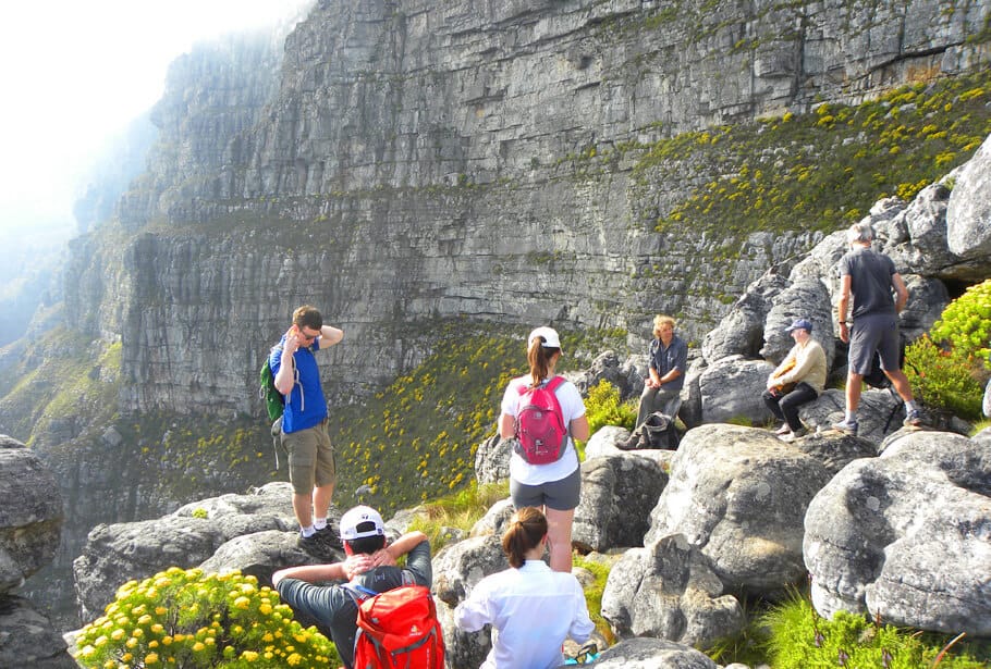 Hiking the India Venster Route up Table Mountain, Cape Town, South Africa