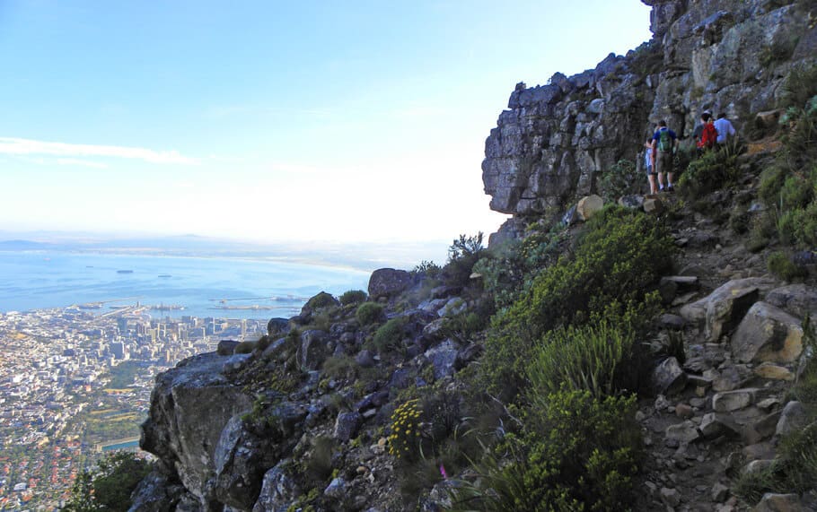 Hiking the India Venster Route up Table Mountain