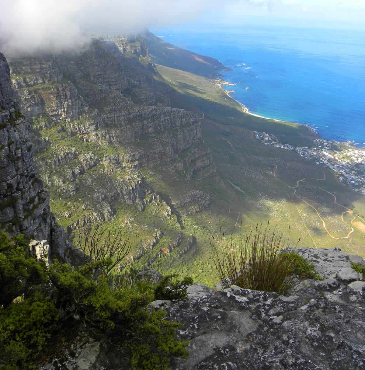 Hiking India Venster up Table Mountain, Cape Town, South Africa