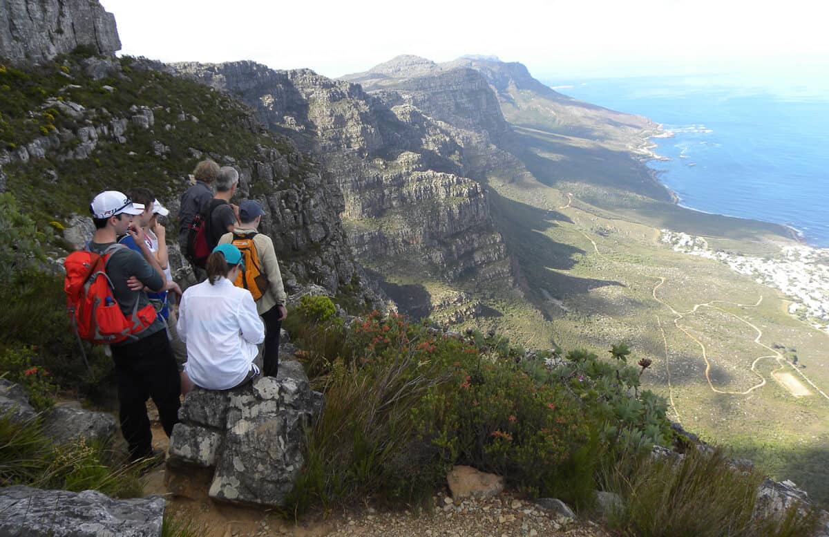 Hiking the India Venster Route up Table Mountain, Cape Town, South Africa