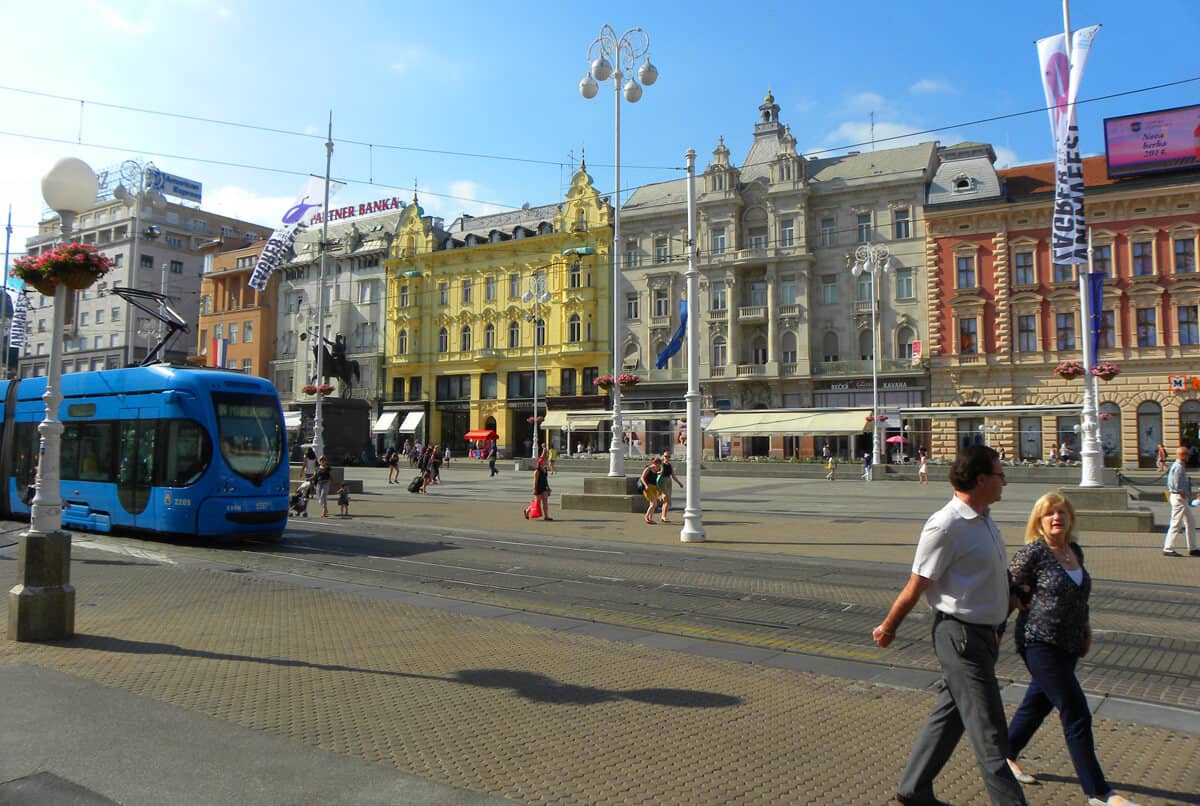tram in Zagreb, Croatia