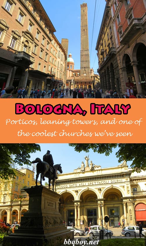 The unique sights of beautiful Bologna