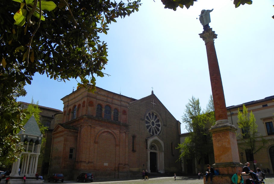 San Domenico. The unique sights of beautiful Bologna, Italy