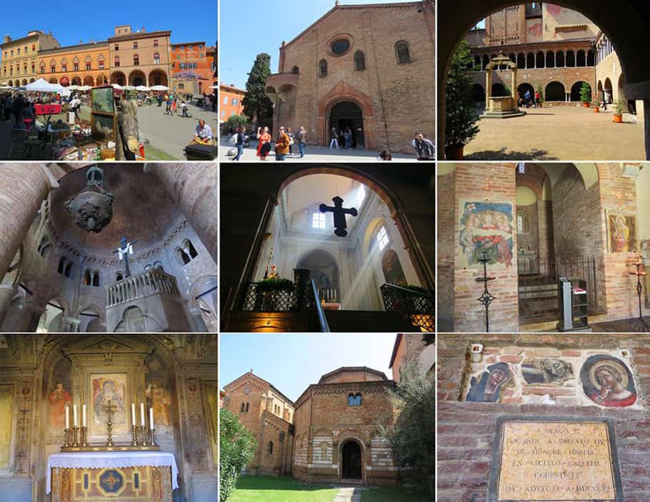 Basilica de Santo Stefano, Bologna. The unique sights of Bologna