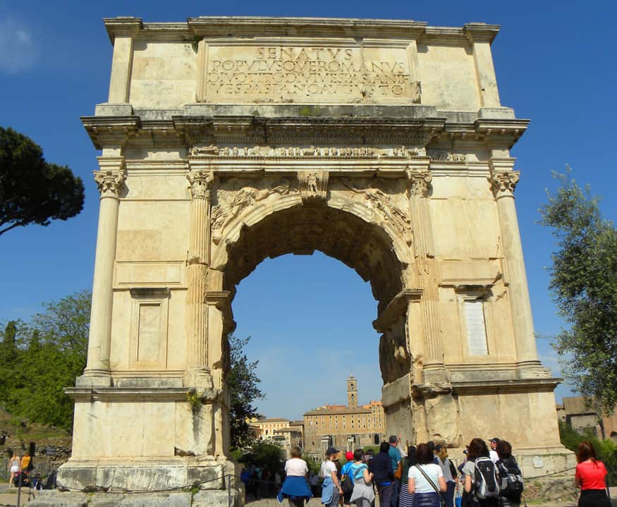  Arch of Titus, Rome.