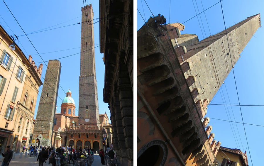 The Leaning Towers of Bologna