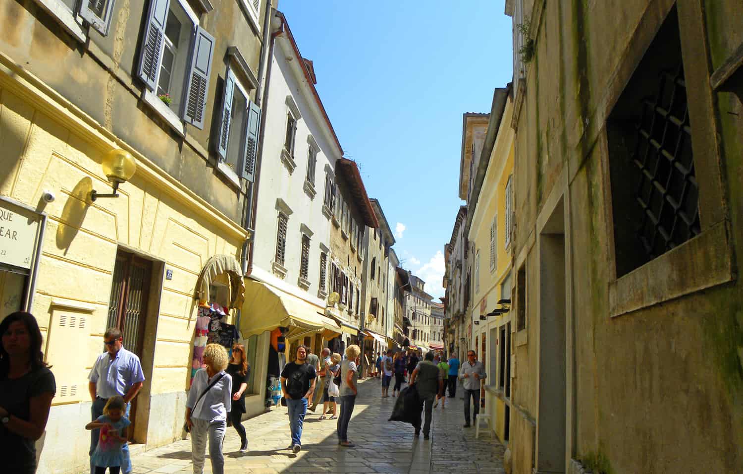main street, Porec, Croatia