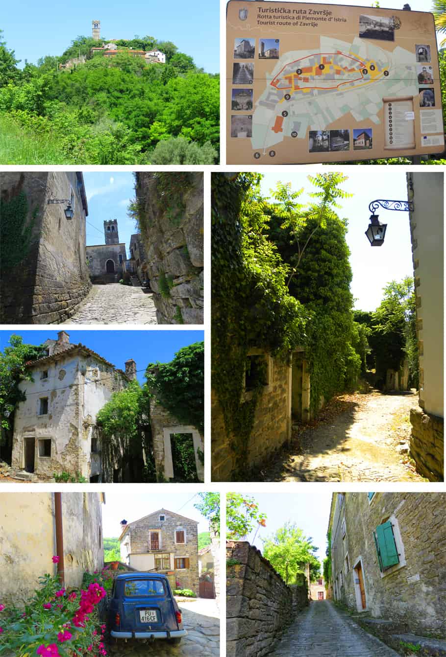 Zarvsje. Oprtalj. The Hilltowns of Croatia