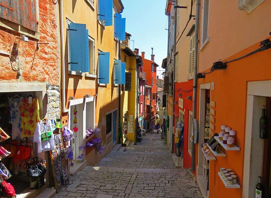 pretty town of Rovinj, Croatia