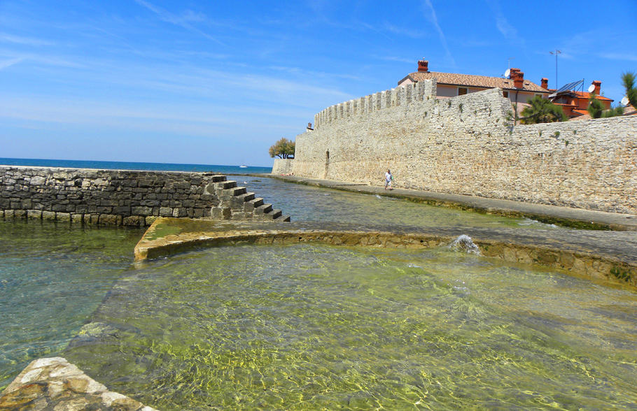 fortifications in Novigrad, Croatia