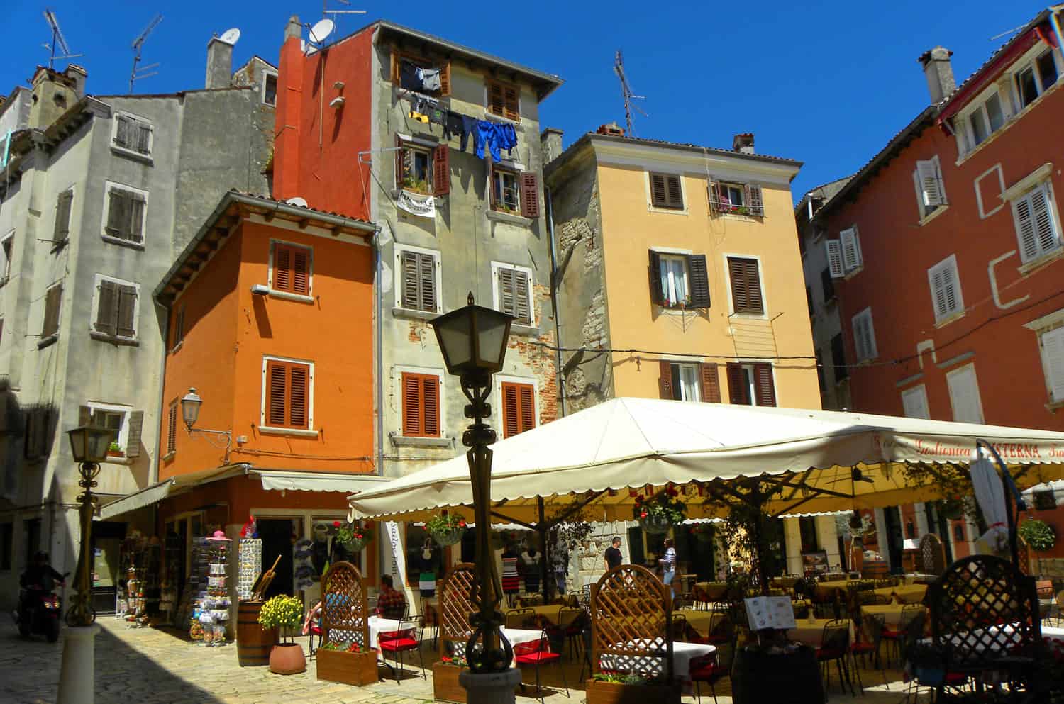 restaurants and cafes in Rovinj, Croatia