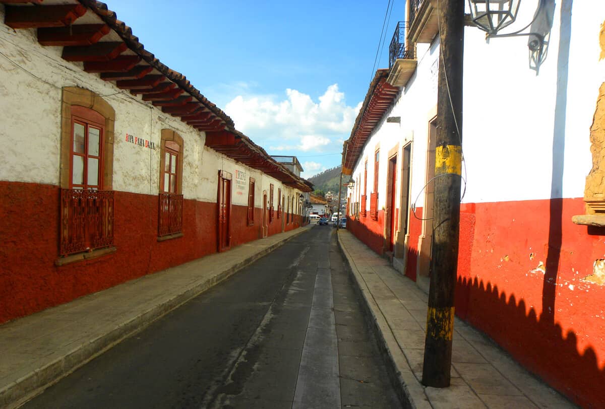 red and white in Patzcuaro, Mexico