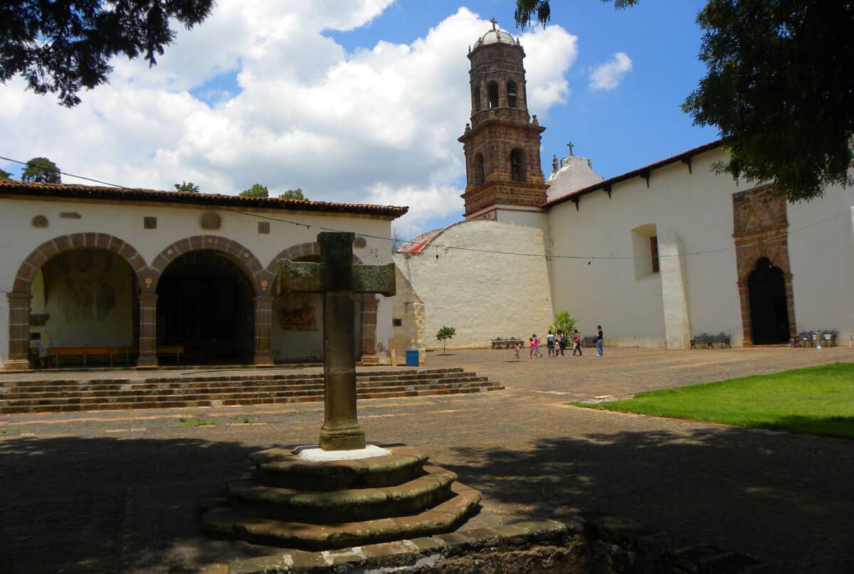 The convent and church of San Francisco, Tzintzuntzan