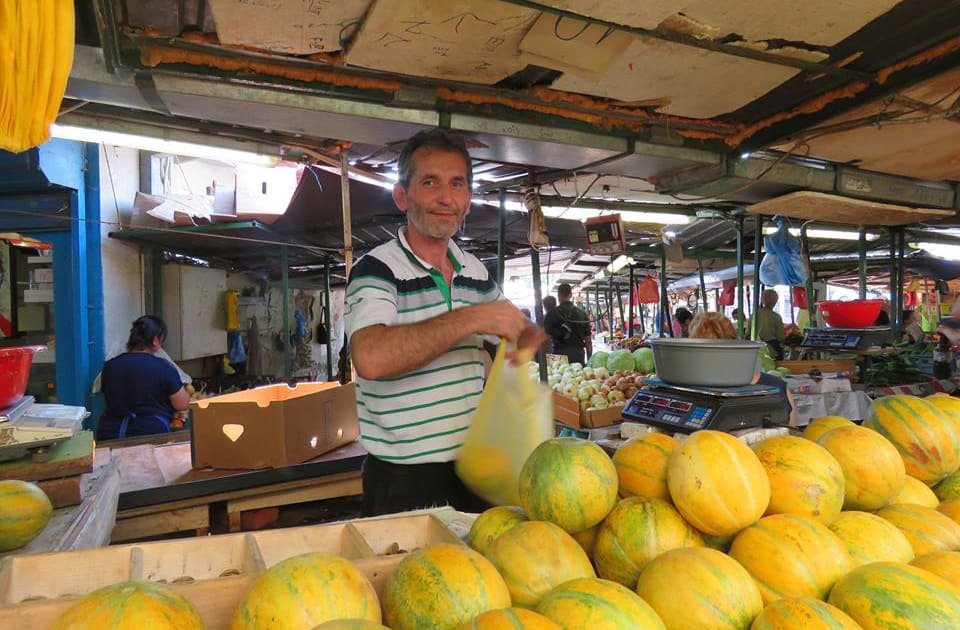 market in Skopje, Macedonia