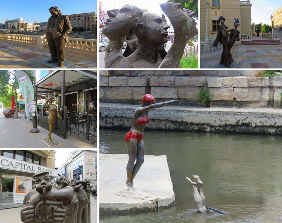 statues in Skopje, Macedonia