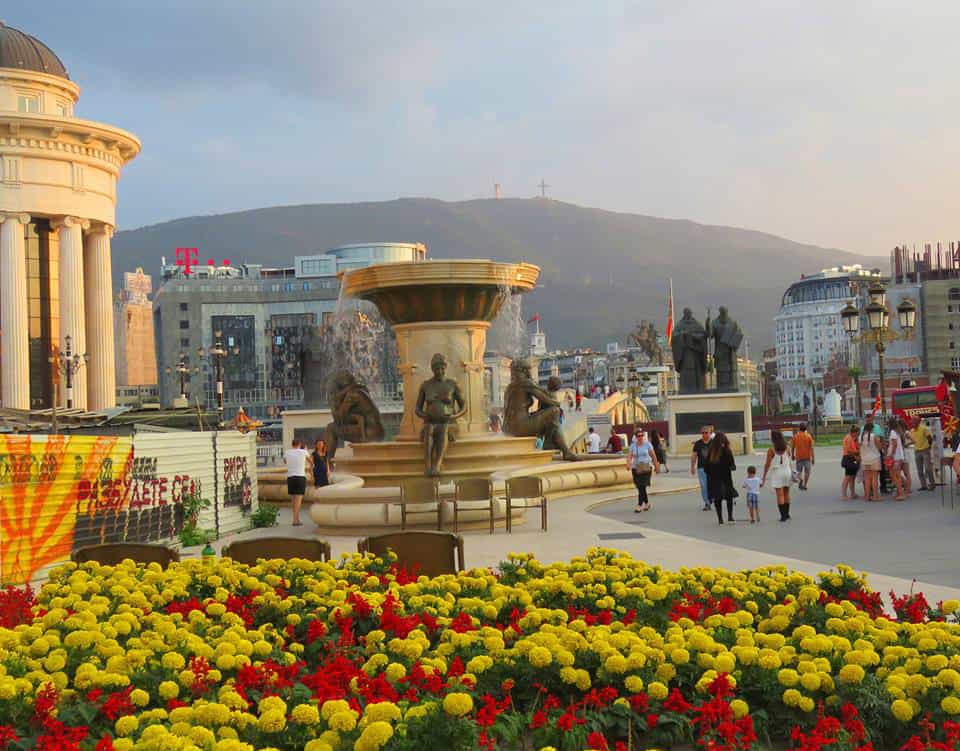 views of Skopje, Macedonia