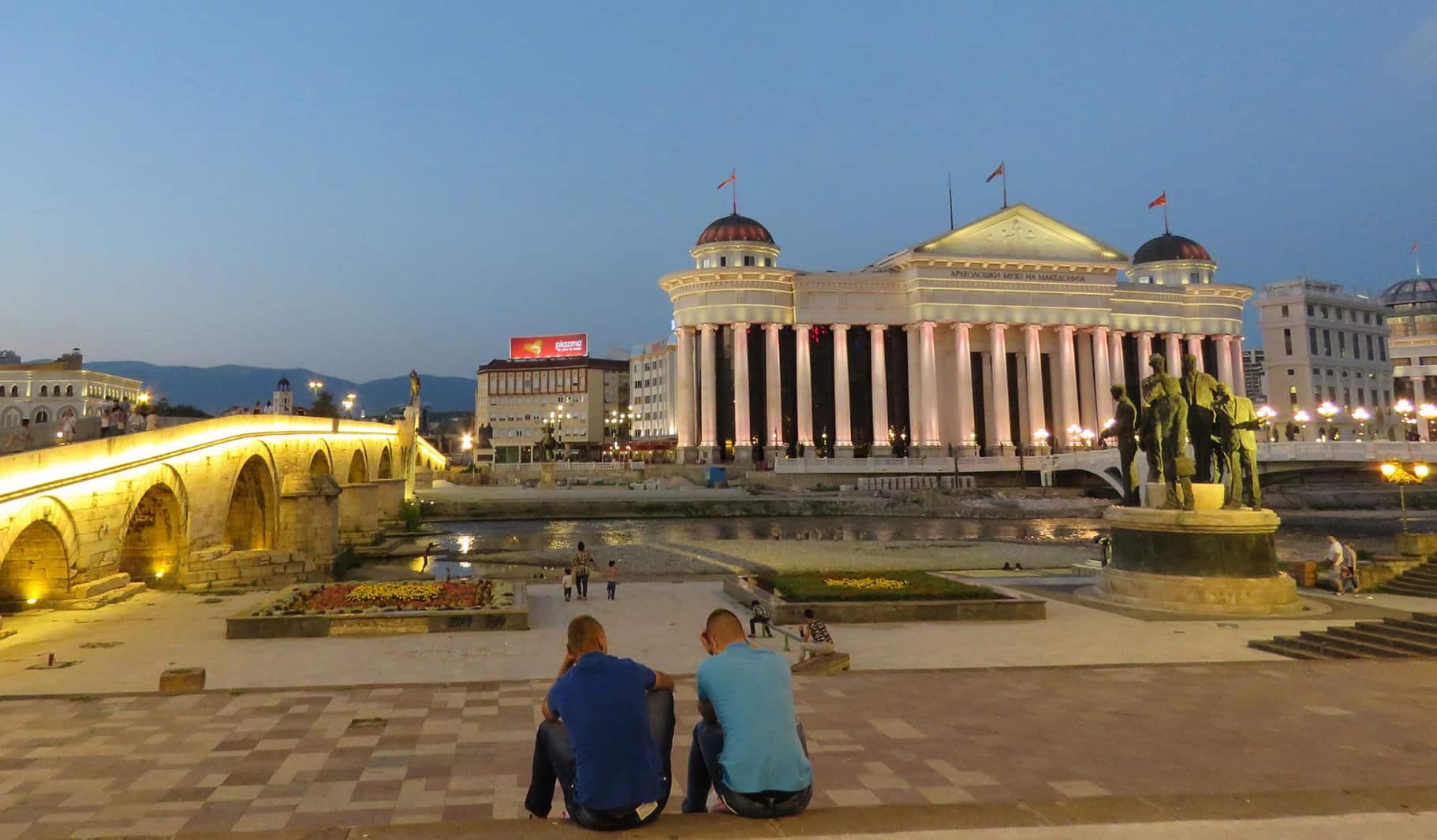 views of Skopje, Macedonia